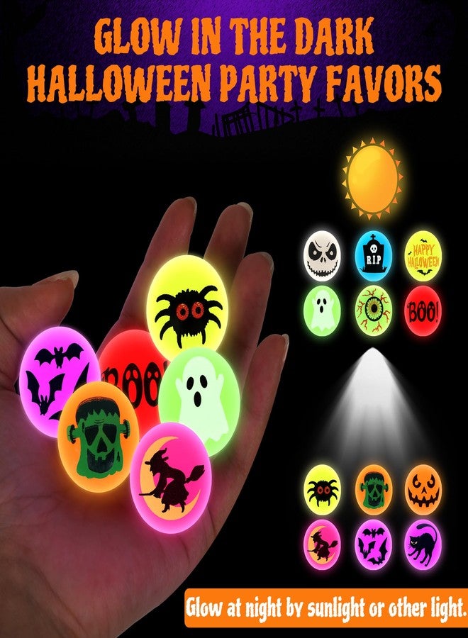 Helimoto 50Pcs Halloween Bouncy Balls Bulk, 12 Kinds of Halloween Party Favors 1.18 Inch Glow in The Dark Bouncing Balls, Halloween toys Fake Eyeballs for Trick or Treating Goodie Party Favors - Image 3